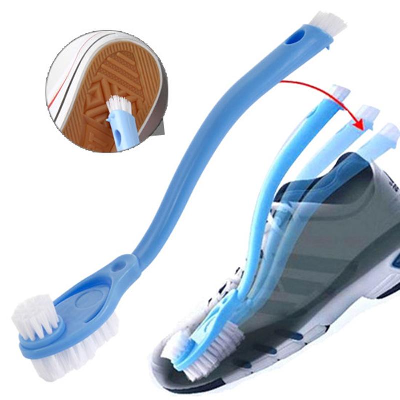 Double long handle shoe brush cleaner cleaning brushes Washing Toilet Lavabo Pot Dishes home cleaning tools Sneakers Shoe