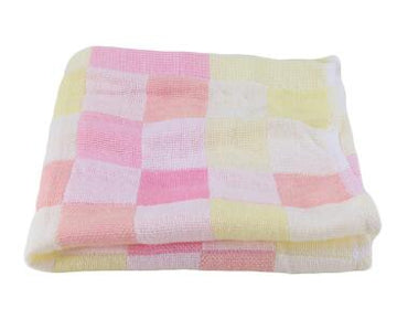 Sale 28*28cm Square Towels Cotton gauze Plaid Towel Kids Bibs Daily Use Hand Face Towels for Kids