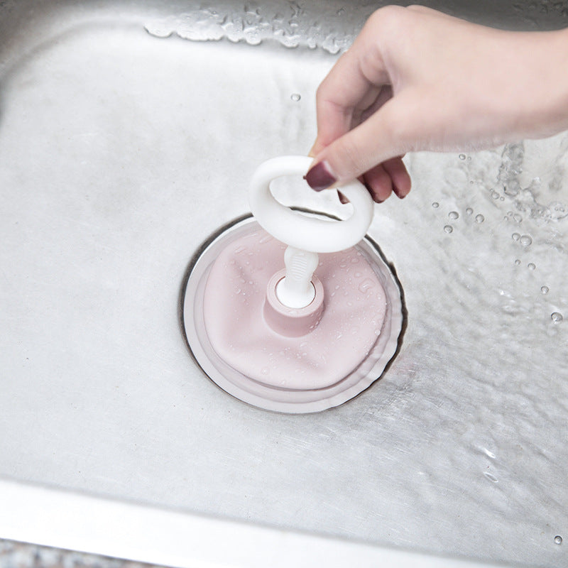 Kitchen Multi-Functional Sink Suction Cup Through Toilet Sewer Pipe Tools Hair Blockage Cleaning Garbage Dredger