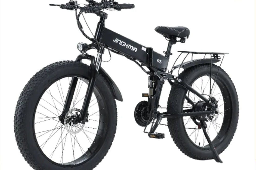 JINGHMA NEW R5 1000W Electric Bicycle 26 Inch Men's Bike 4.0 Fat Tires Ebike 48V 14AH Lithium Battery 45KM/H Mountain Motorcycl