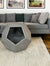 25.98"Modern Pet Furniture Cat Litter Side Table, Sofa Side Table, Planter MDF Multifunctional Furniture, Cement Gray