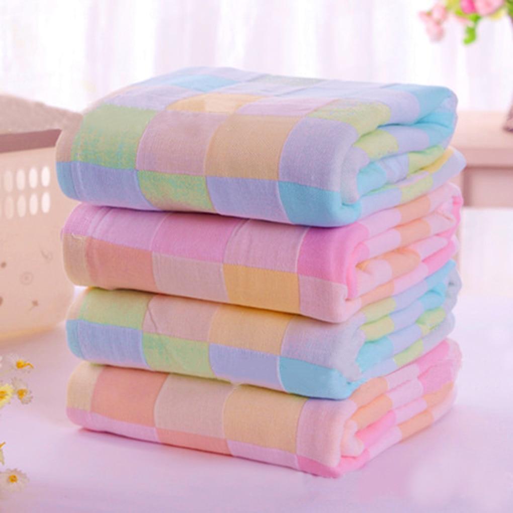 Sale 28*28cm Square Towels Cotton gauze Plaid Towel Kids Bibs Daily Use Hand Face Towels for Kids