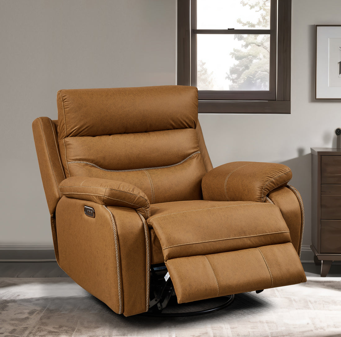 Liyasi Dual OKIN Motor Rocking and 240 Degree Swivel Single Sofa Seat recliner Chair Infinite Position