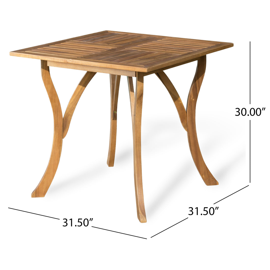 HERMOSA 31.5'' SQUARE WOOD TABLE