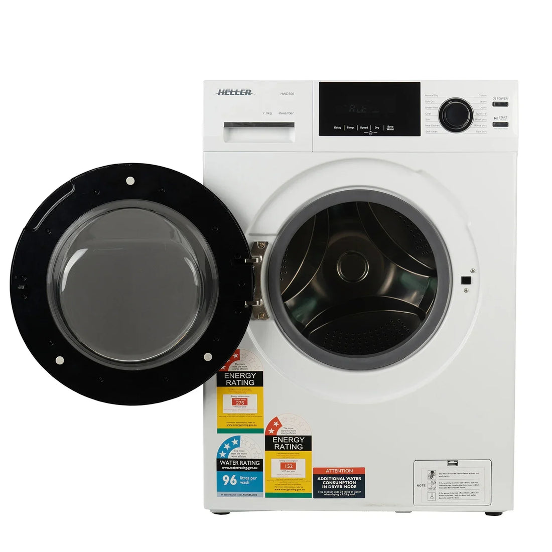 Washer, Dryer, Front Loading 2-in-1 Mini Washing Machine