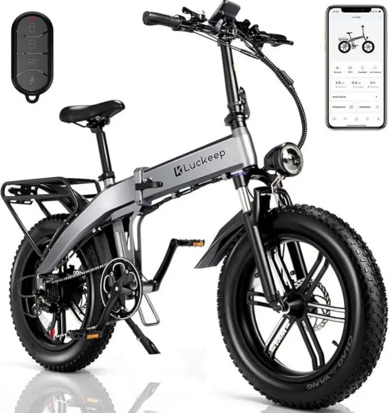 HOT Electric Bike for Adults 1200/1400W Peak, 28MPH 60 Miles,720WH Battery 20x 4.0 Fat Tire Folding Ebikes