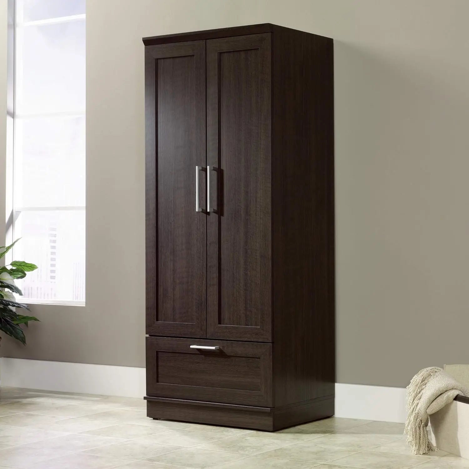 Wardrobe/Pantry cabinets, L: 28.98" x W: 20.95" x H: 71.18", Dakota Oak