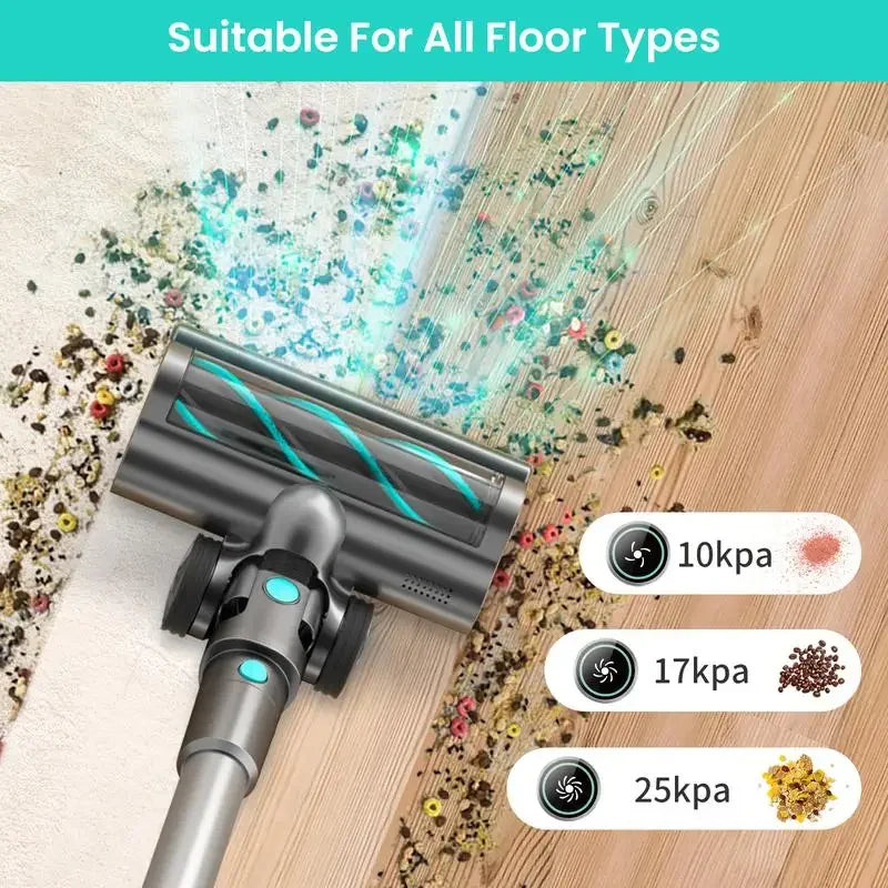 Belife BVC11 Cordless Vacuum Cleaner, 25Kpa Powerful Suction,Stick Vacuum Cleaners for Home Carpet Hardwood Floor