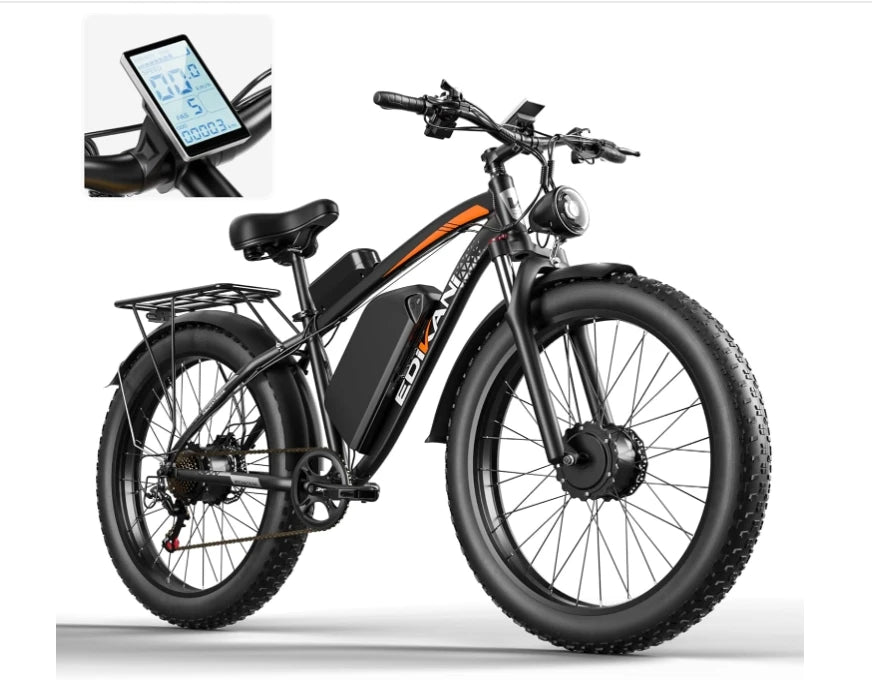 2024 New Electric Bike for Adult 2000W Peak 2500W Dual Motor Ebikes 23Ah 35MPH